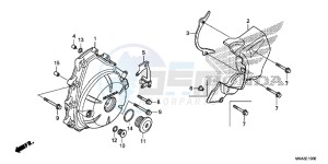 NC750XDG SH125AS UK - (E) drawing A.C. GENERATOR COVER