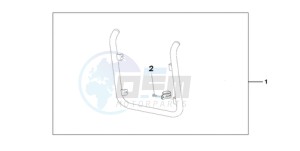 VT750CA9 Europe Direct - (ED / MK) drawing CHROME RADIATOR