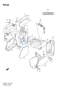 VL800 (E2) VOLUSIA drawing FRAME COVER (VL800L1 E19)