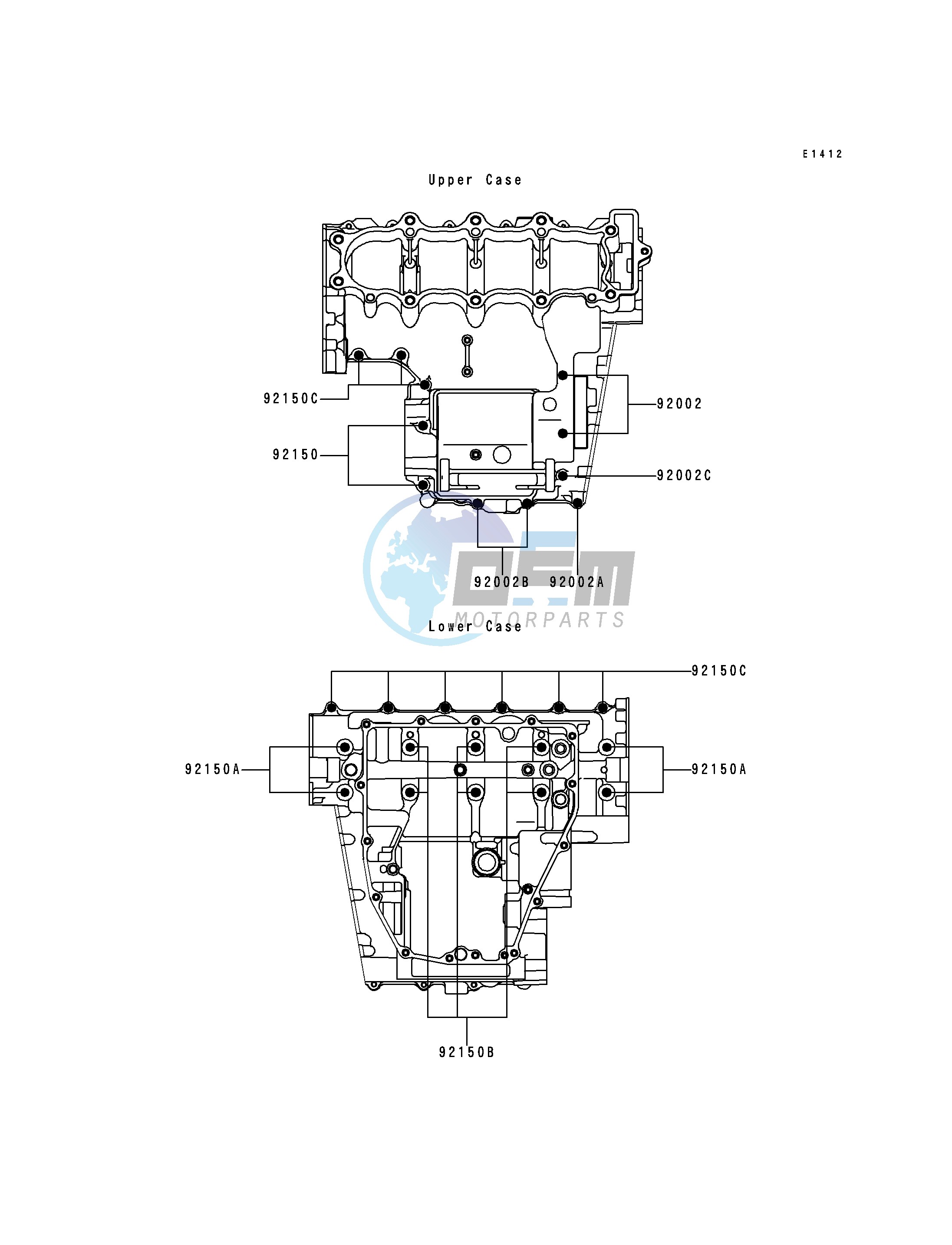 CRANKCASE BOLT PATTERN