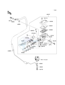 VN 1700 C [VULVAN 1700 NOMAD] (9FA) C9F drawing CLUTCH MASTER CYLINDER