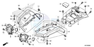 TRX420FA5G TRX420F Europe Direct - (ED) drawing FRONT FENDER