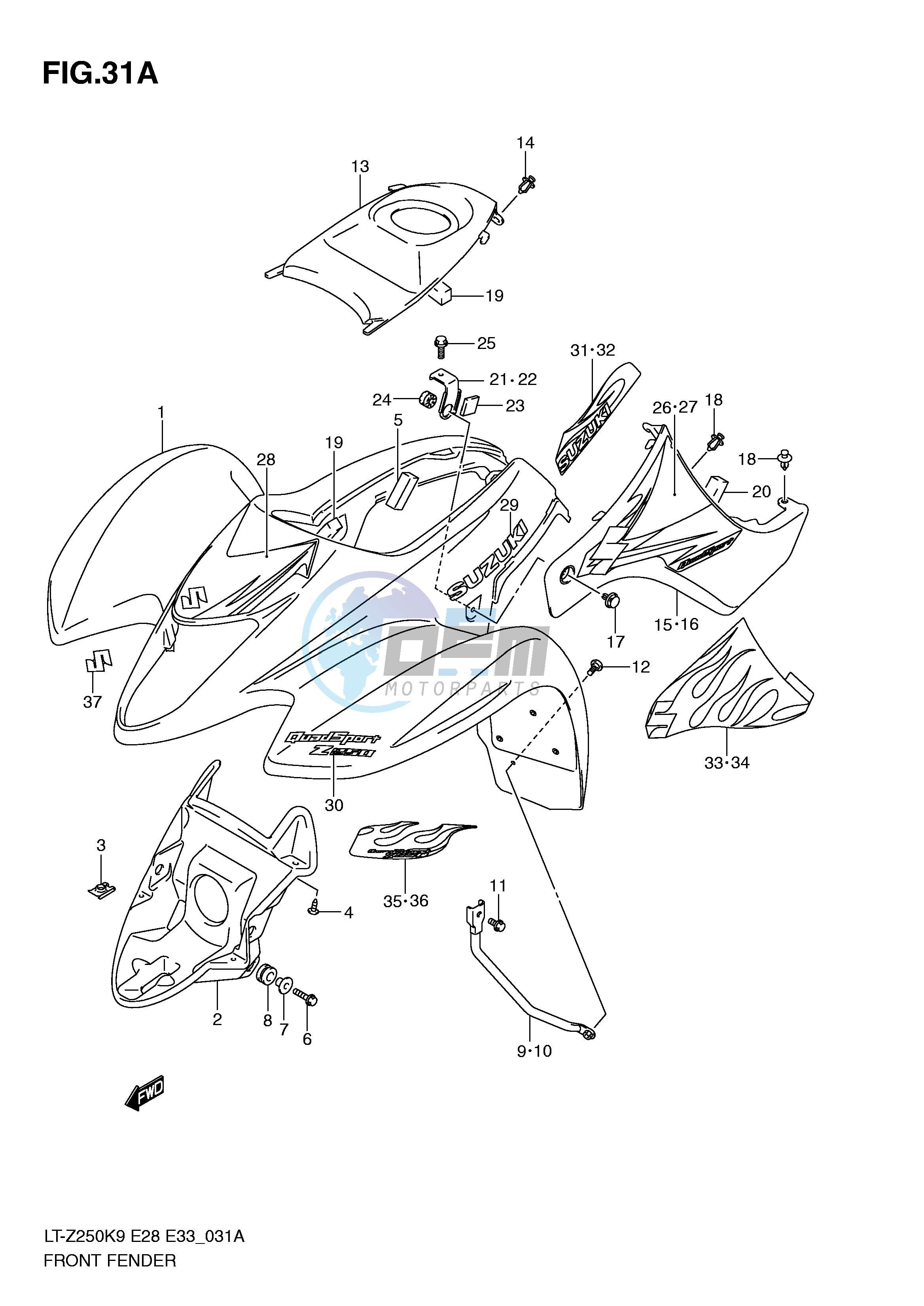 FRONT FENDER (MODEL L0)