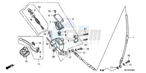 CRF450X9 U drawing FR. BRAKE MASTER CYLINDER