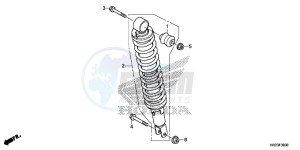 TRX420TE1E TRX420 ED drawing REAR CUSHION