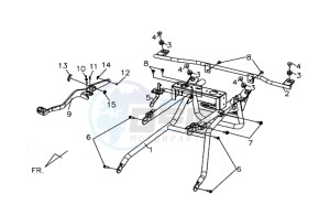 QUAD LANDER 300S drawing MOUNT GRIP BAR  BAR  COWLING