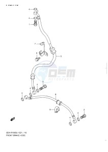 GSX-R1000 drawing FRONT BRAKE HOSE