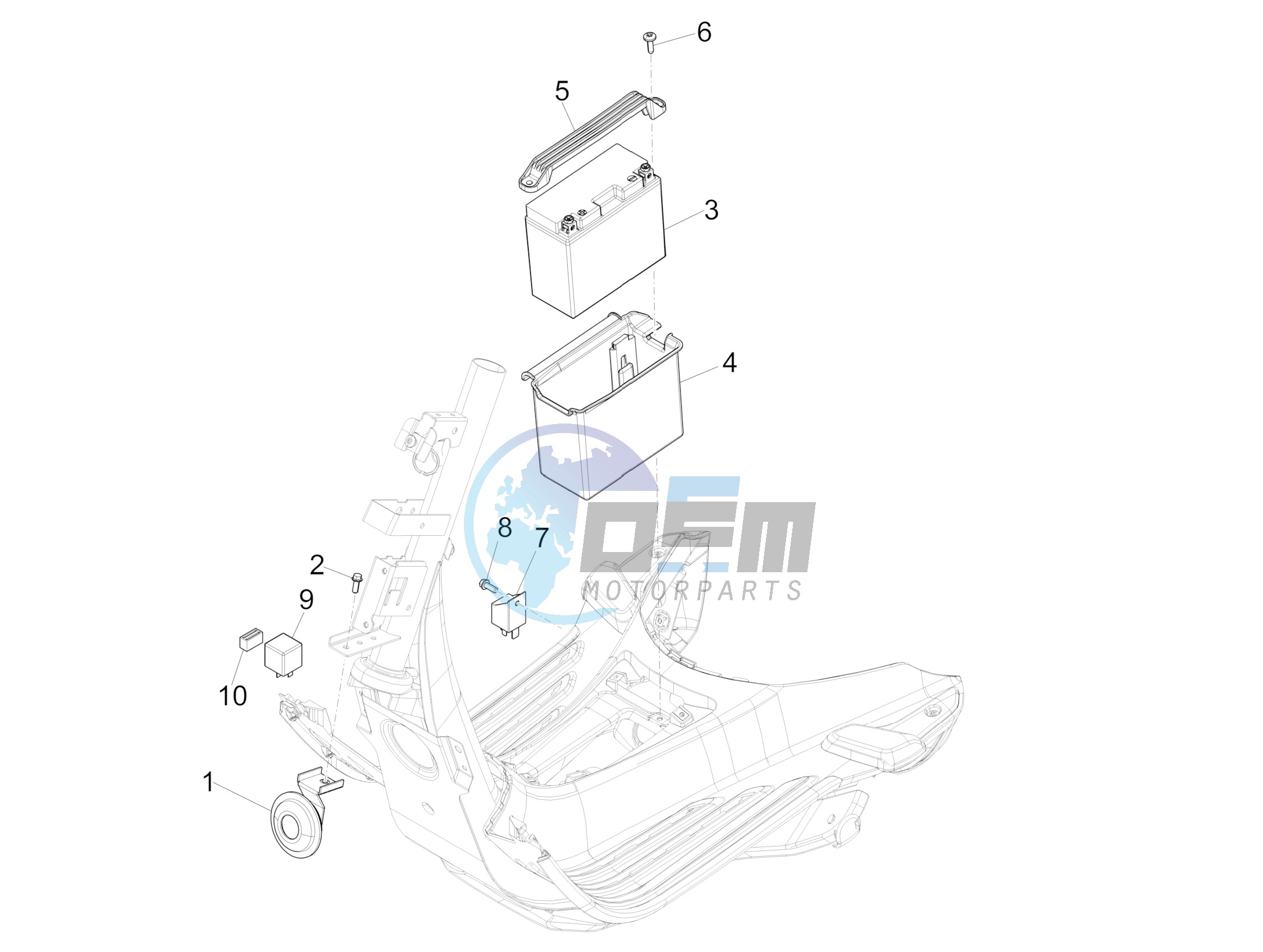 Remote control switches - Battery - Horn