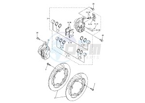 YZF R6 600 drawing FRONT BRAKE CALIPER