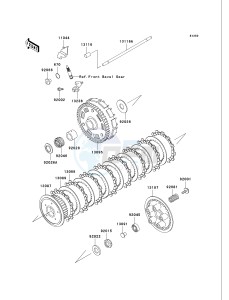 VN 750 A [VULCAN 750] (A15-A19) [VULCAN 750] drawing CLUTCH