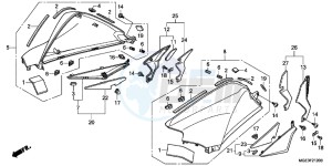 VFR1200FDD VFR1200F Dual Clutch UK - (E) drawing TANK COVER