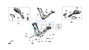 GTS 300I ABS L7 drawing COWLING HANDLEBAR