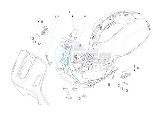 GTS 300 ie ABS E4 (EMEA) (EN, EU) drawing Frame/bodywork