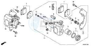 TRX500FPMC drawing FRONT BRAKE CALIPER