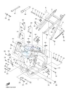 YZ250F (1SM5 1SM6 1SM7 1SM8) drawing FRAME