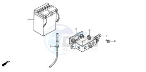 CG125M drawing BATTERY (1)