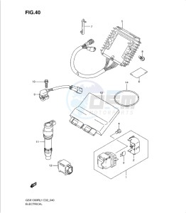 GSX1300R drawing ELECTRICAL (GSX1300RL1 E2)