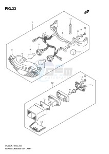 DL650 (E2) V-Strom drawing REAR COMBINATION LAMP