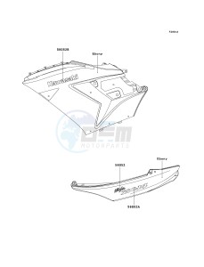 ZX 1400 A [NINJA ZX-14] (A6F-A7FA) A6F drawing DECALS-- EBONY- --- A6F- -