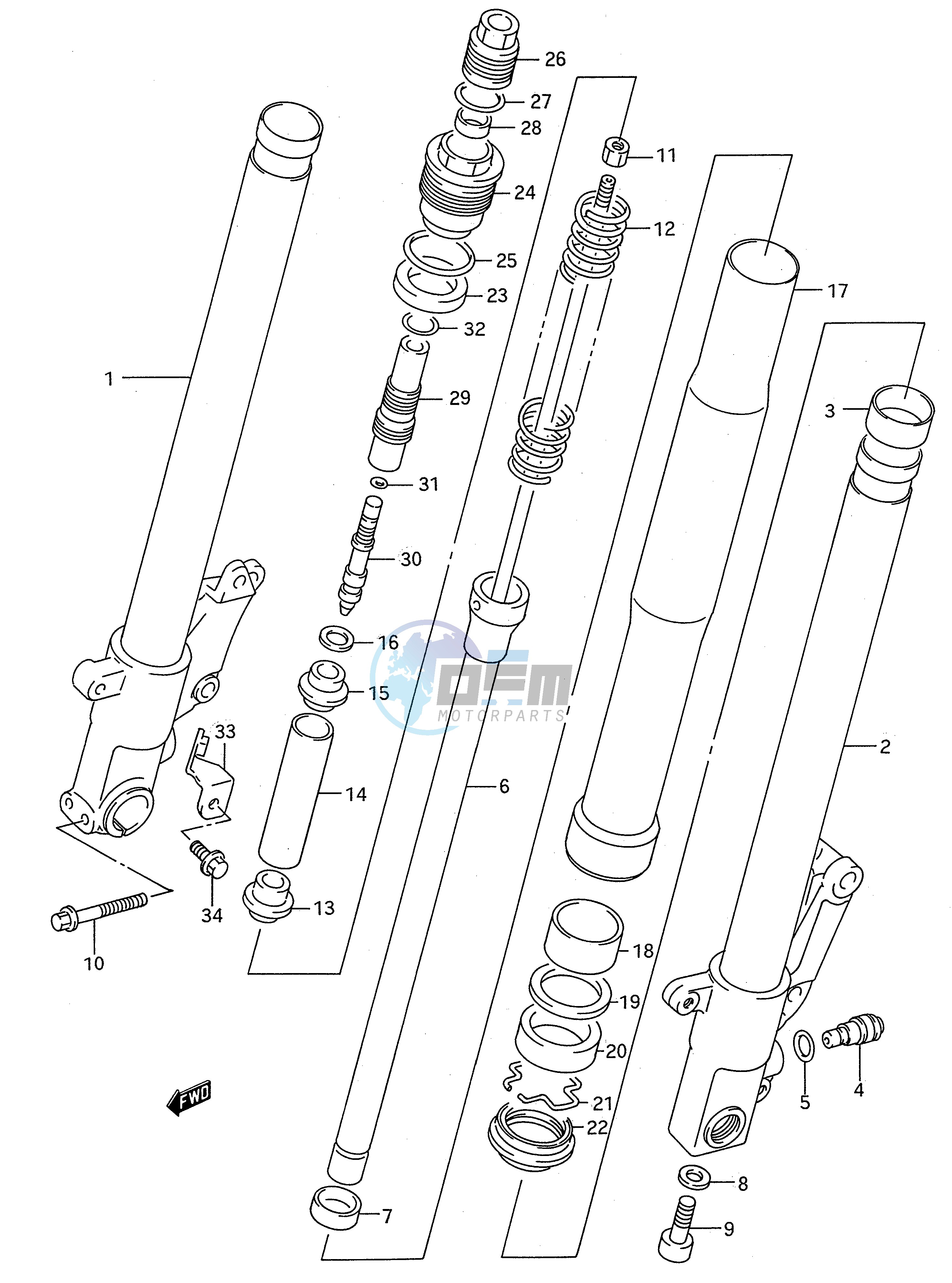 FRONT DAMPER (MODEL N P)