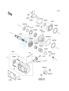 KAF 950 F [MULE 4010 DIESEL 4X4] (F9F-FAF) F9F drawing BEVEL GEAR CASE