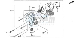 GL1800 drawing WATER PUMP