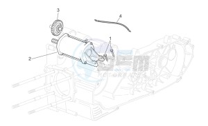 Scarabeo 250 Light e3 drawing Starter motor