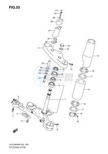 VLR1800 (E2) drawing STEERING STEM