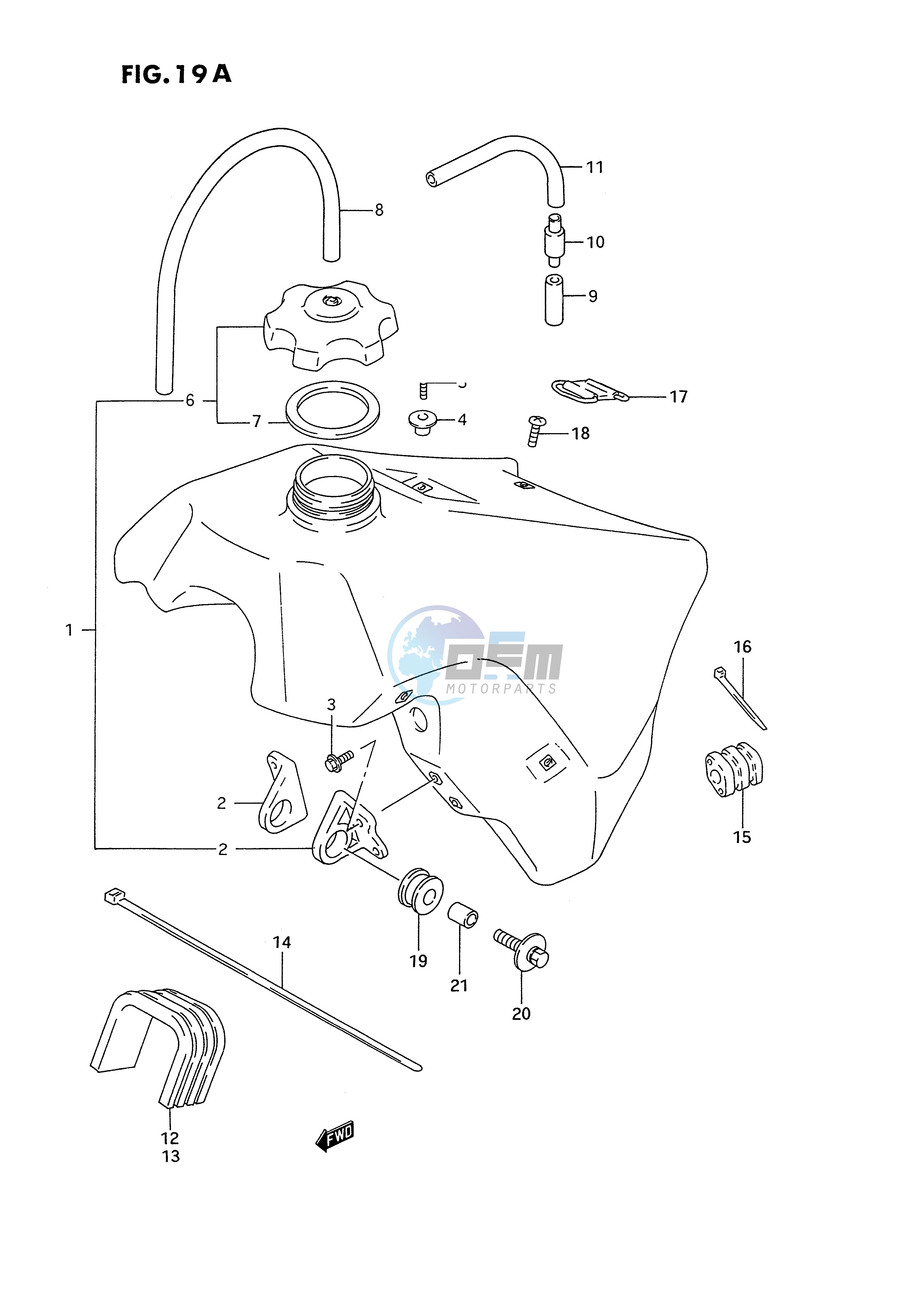 FUEL TANK (MODEL P R S)