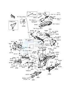 Z800_ABS ZR800BEF FR GB XX (EU ME A(FRICA) drawing Frame Fittings