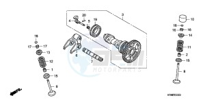 CRF250RC drawing CAMSHAFT/ VALVE