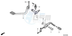 GL18009 Australia - (U) drawing PEDAL