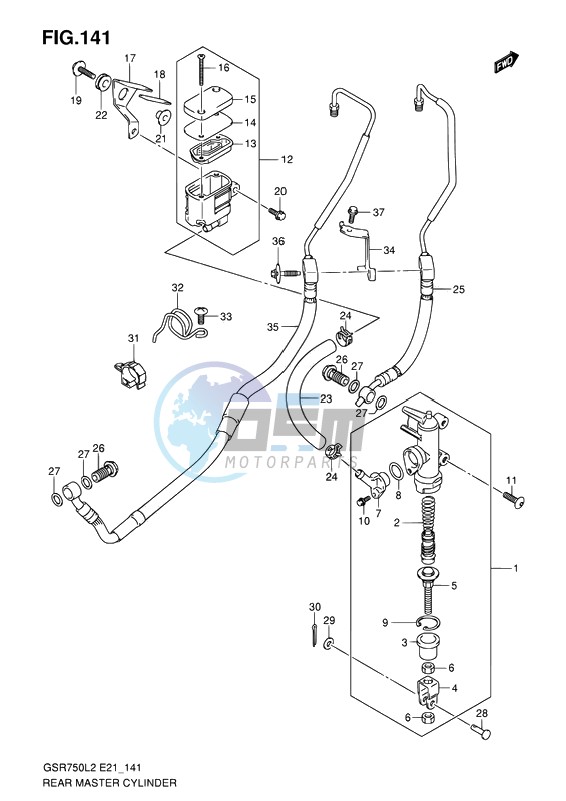 REAR MASTER CYLINDER