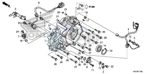 TRX420FA6F TRX420F Australia - (U) drawing REAR CRANKCASE COVER