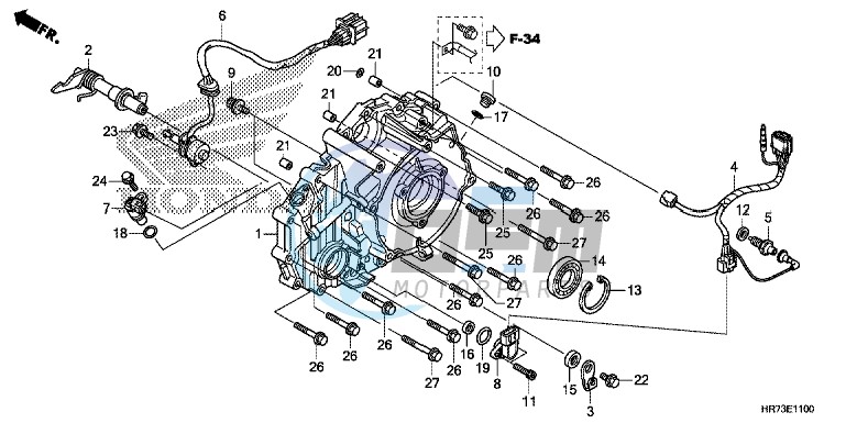 REAR CRANKCASE COVER