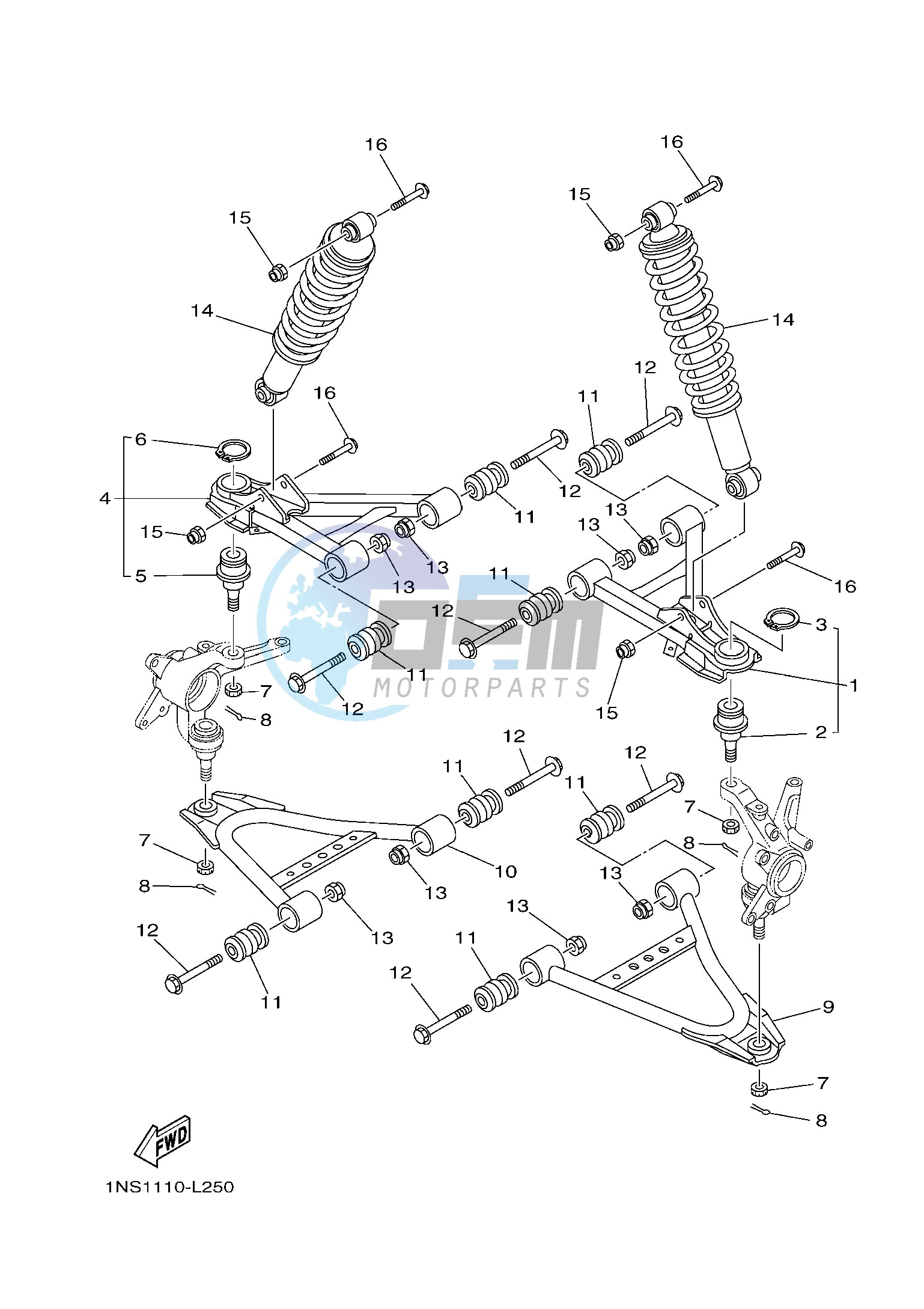 FRONT SUSPENSION & WHEEL