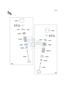 ZX 1000 E [NINJA ZX-10R] (E8F-E9FA) 0E8F drawing VALVE-- S- -