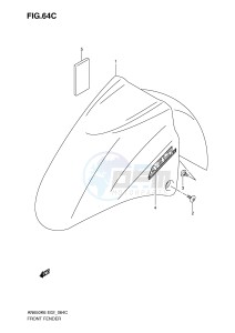 AN650 (E2) Burgman drawing FRONT FENDER (MODEL K9)