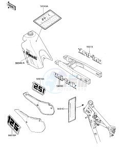 KX 125 C [KX125L] (C1) [KX125L] drawing LABELS