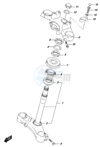 DL650 drawing STEERING STEM