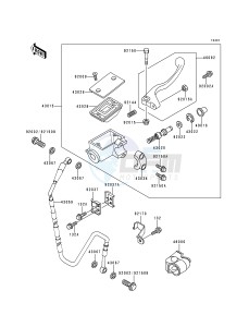 KX 125 K [KX125] (K2) [KX125] drawing FRONT MASTER CYLINDER