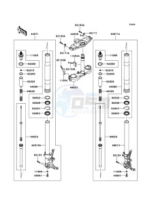 1400GTR_ABS ZG1400CEF FR GB XX (EU ME A(FRICA) drawing Front Fork