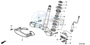 GL1800A SI - (SI) drawing STEERING STEM