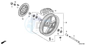 VTR2509 Europe Direct - (ED / LL) drawing FRONT WHEEL