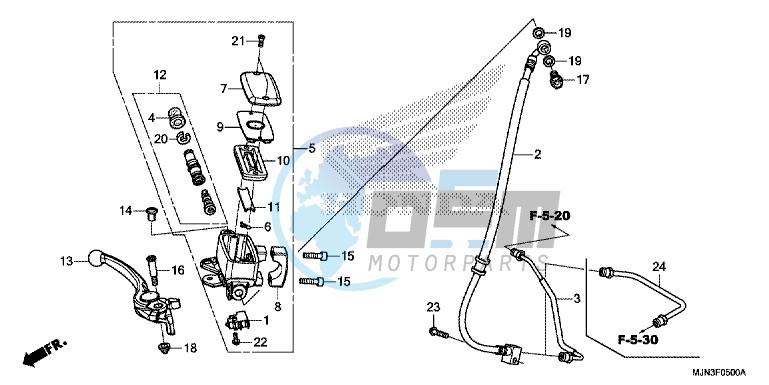 FRONT BRAKE MASTER CYLINDER