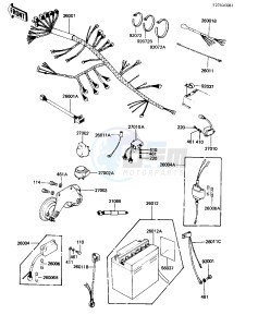 KZ 1000 K [LTD] (K1-K2) [LTD] drawing CHASSIS ELECTRICAL EQUIPMENT