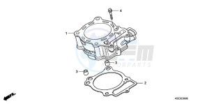 CRF150RC drawing CYLINDER