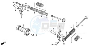 ST50 drawing CAMSHAFT/VALVE