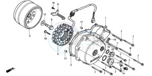 NV750C2 drawing LEFT CRANKCASE COVER/ GENERATOR