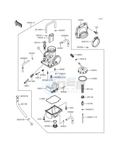 KX 250 K [KX250] (K2) [KX250] drawing CARBURETOR